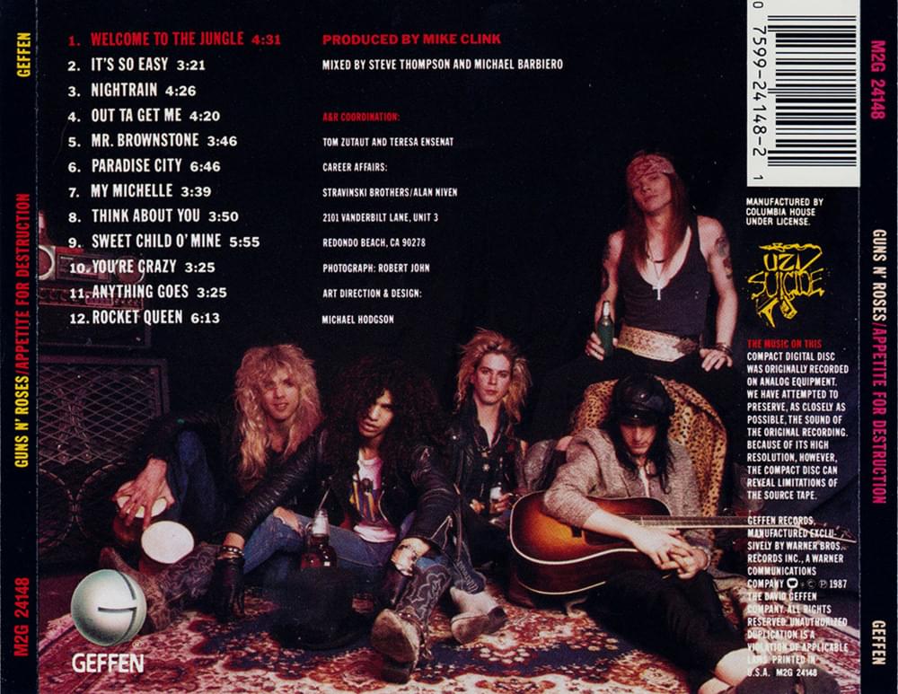 Greatest Album Debuts: Guns N’ Roses - Appetite for Destruction.